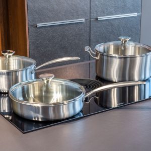 batterie "compacte" 6 pièces full inox" tous feux dont induction