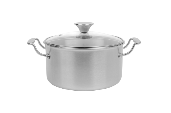 faitout inox de 20cm 2,95l avec couvercle "full inox" tous feux dont induction