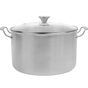 grand faitout de 28cm avec couvercle "full inox" tous feux dont induction